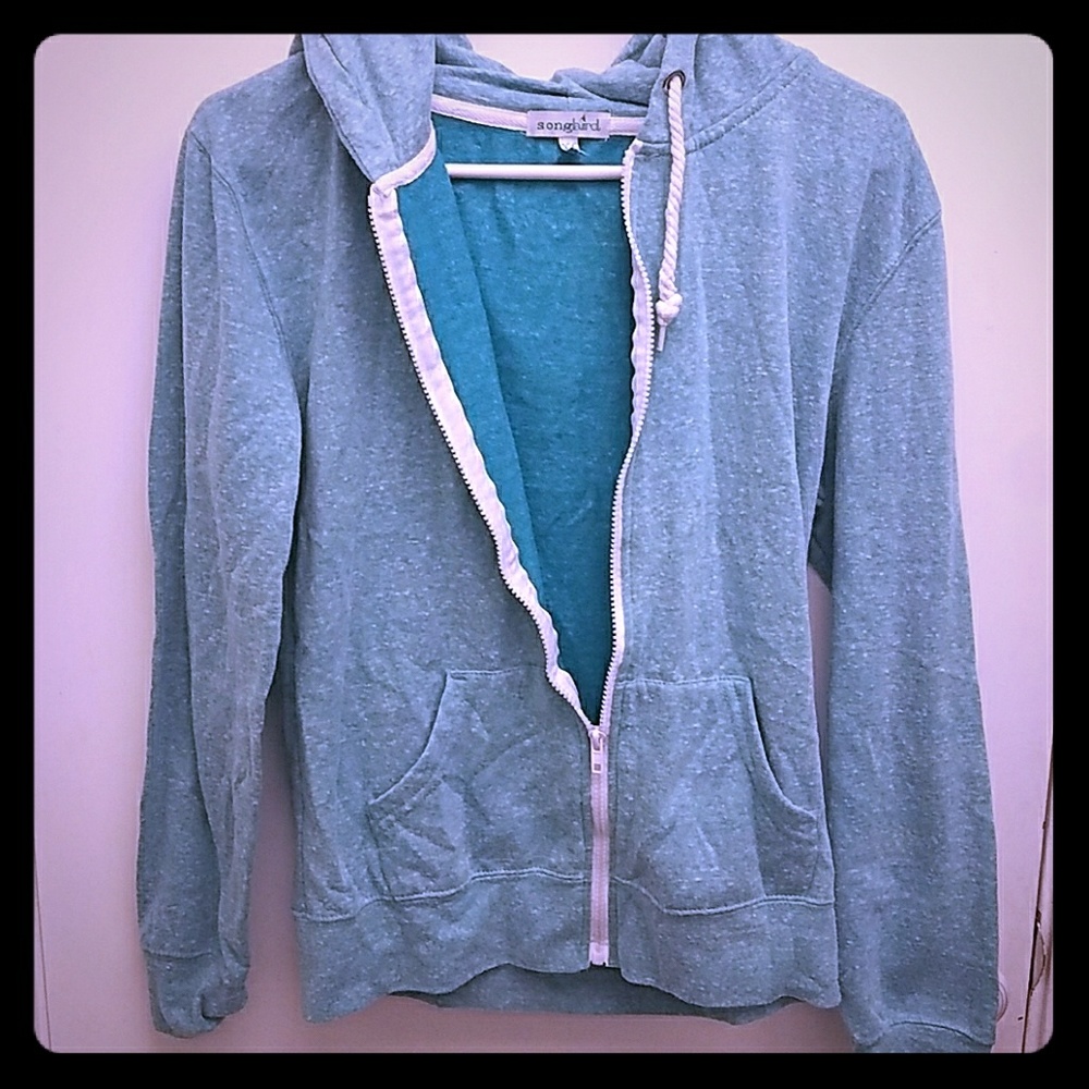 Blue hoodie